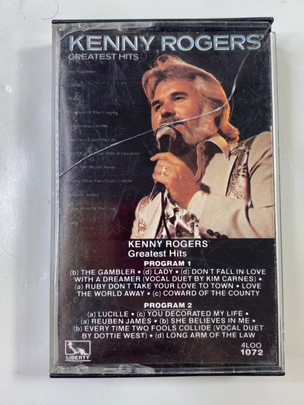Kenny Rogers Greatest Hits Cassette Tape 1980 Liberty Records Vintage